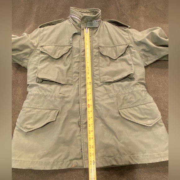 Vintage Vietnam Era M65 Military Jacket, Men’s Medium Short, Olive Drab Green - Picture 6 of 16